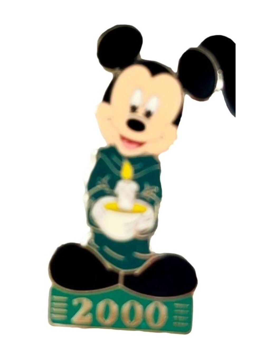 Disney Mickey Mouse Trading Pin Monk 2000 Candle Brooch Lapel Pin Jewelry Badge
